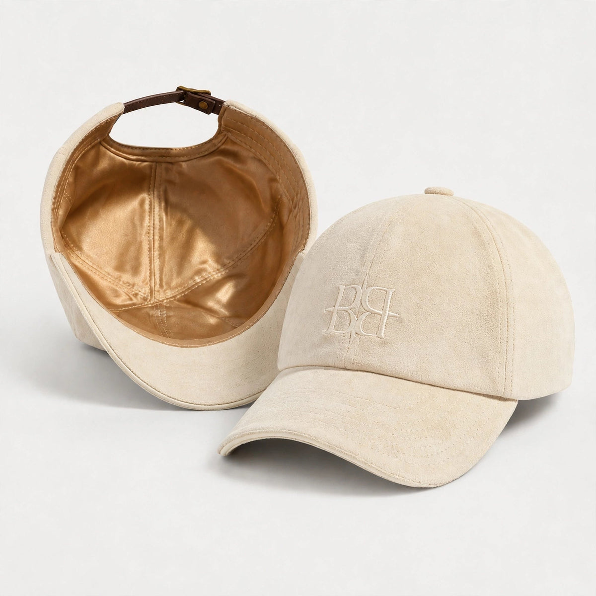 The Silk-Lined Hat in Performance Suede Alabaster
