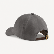 BOLLIDE Silk-Lined Hat in Charcoal, rear view