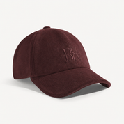 The Silk-Lined Hat in Oxblood, front three-quarter view