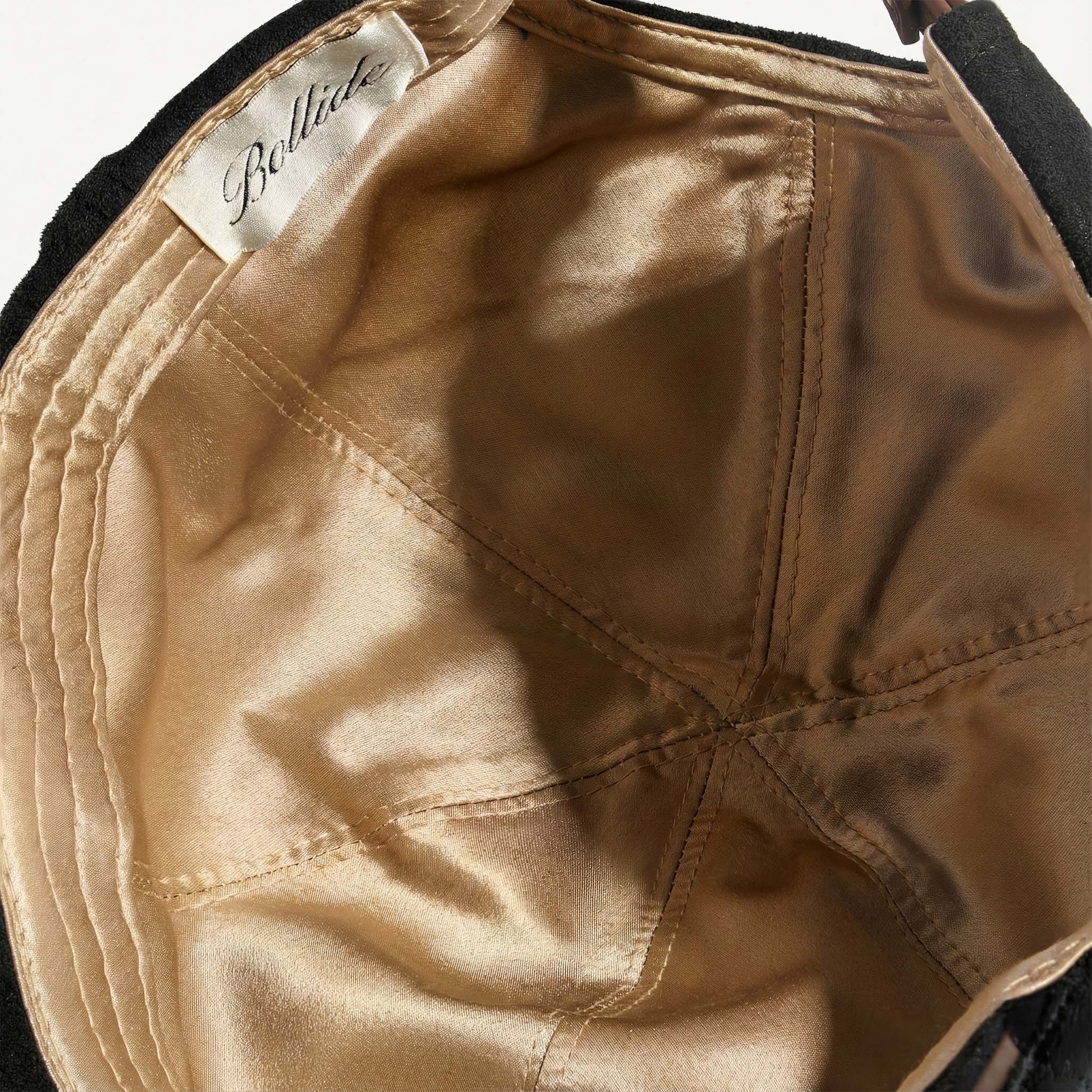 The Silk - Lined Baseball Hat - Noir - BOLLIDE